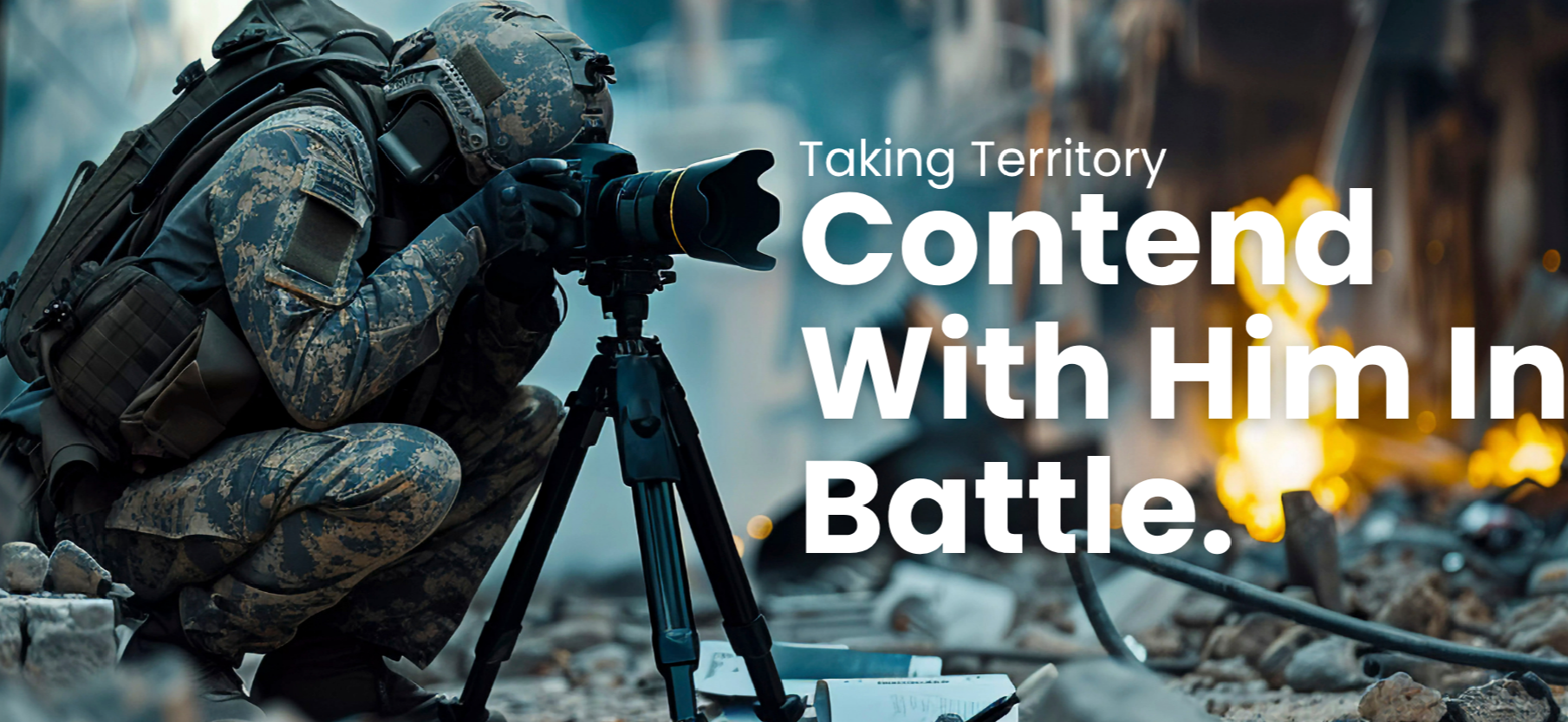 Contend With Him In Battle